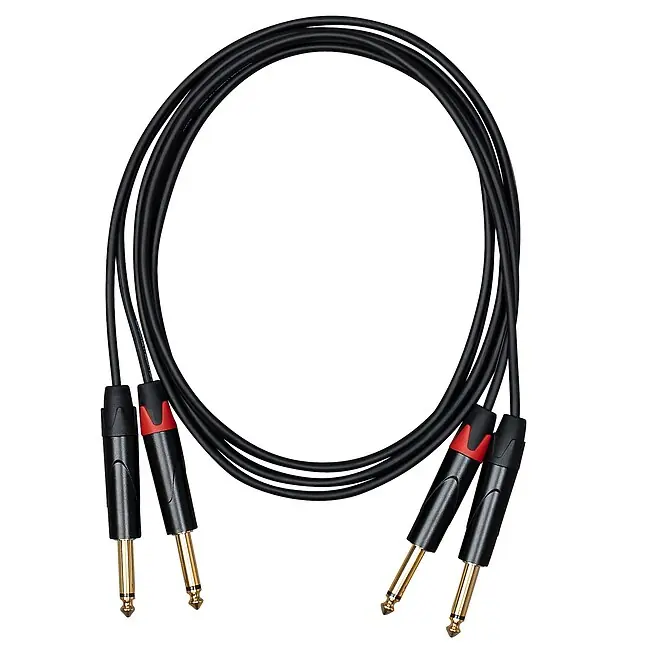 Schneller Versand CASCHA CCA-A1JJ2 Advanced Line Linekabel Dual 6,35mm Klm-Klm, 2m