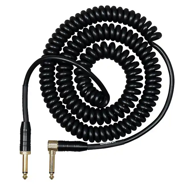 CASCHA CCA-G2BK6 Advanced Line Spiral-Instrumentenkabel Black Kl-Kl 6m Weltweiter Versand