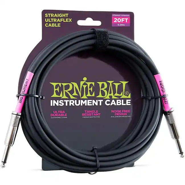 Angebot ERNIE BALL 6046 Original Classic Instrumentenkabel Kl-Kl 6,09m, schwarz