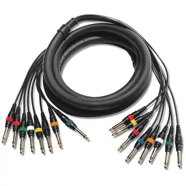 Finale Aktion HOSA CPP-804 Kabelpeitsche 8x 6,3mm Klm - 8x 6,3mm Kl, 4m