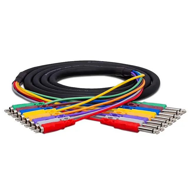 HOSA CPR-803 Kabelpeitsche 8x 6,3mm Klm - 8x RCAm (Cinch), 3m Heißes Angebot