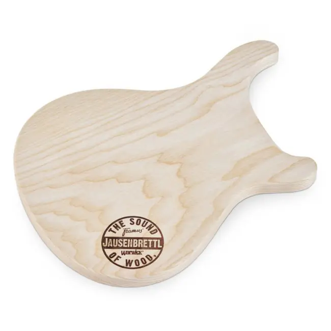 Angebot WARWICK Jausenbrettl - Double Cut Guitar Brotzeitbrettchen Schneidebrett, Eschenholz