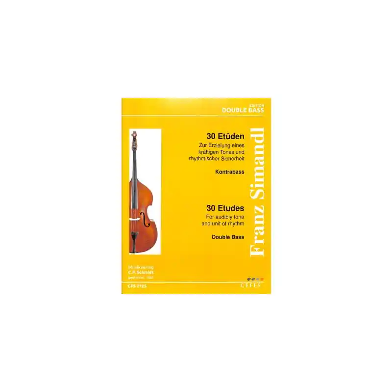 Knallerangebot Simandl 30 Etüden Kontrabass CFS2125