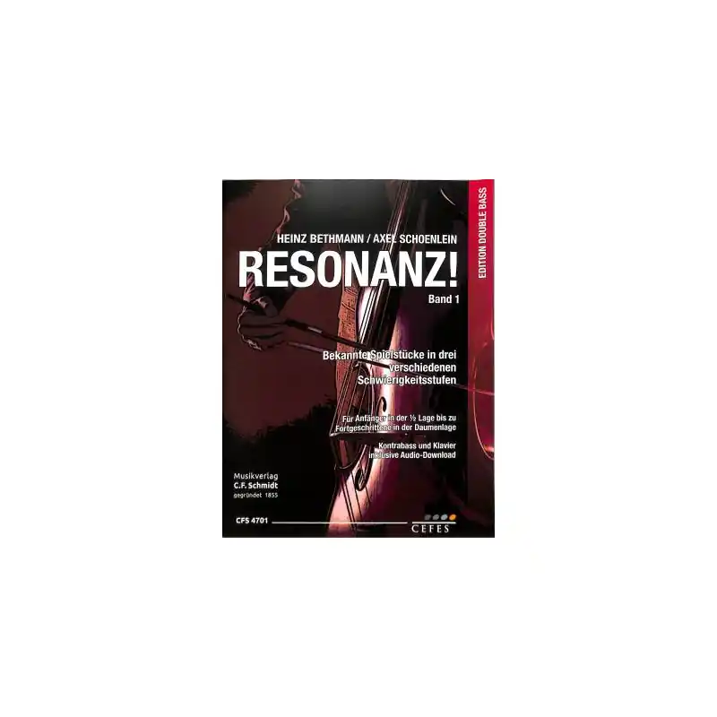 Bethmann Resonanz! Band 1 Kontrabass Klavier Audio CFS4701 Preis Gesenkt