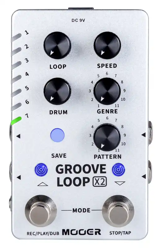 Mooer Groove Loop X2 - Stereo Looper / Drum Machine Pedal Angebot