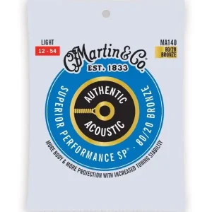Geprüft MARTIN MA140 012-054 Authentic Acoustic SP Strings 80/20 Bronze