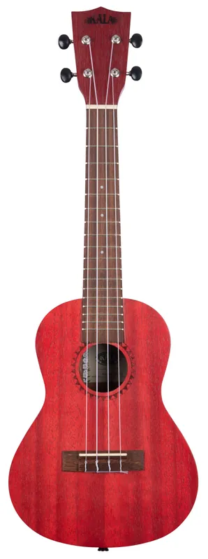 KALA KA-MRT-RED-C - Adobe Red Watercolor Meranti Concert Ukulele Weltweiter Versand