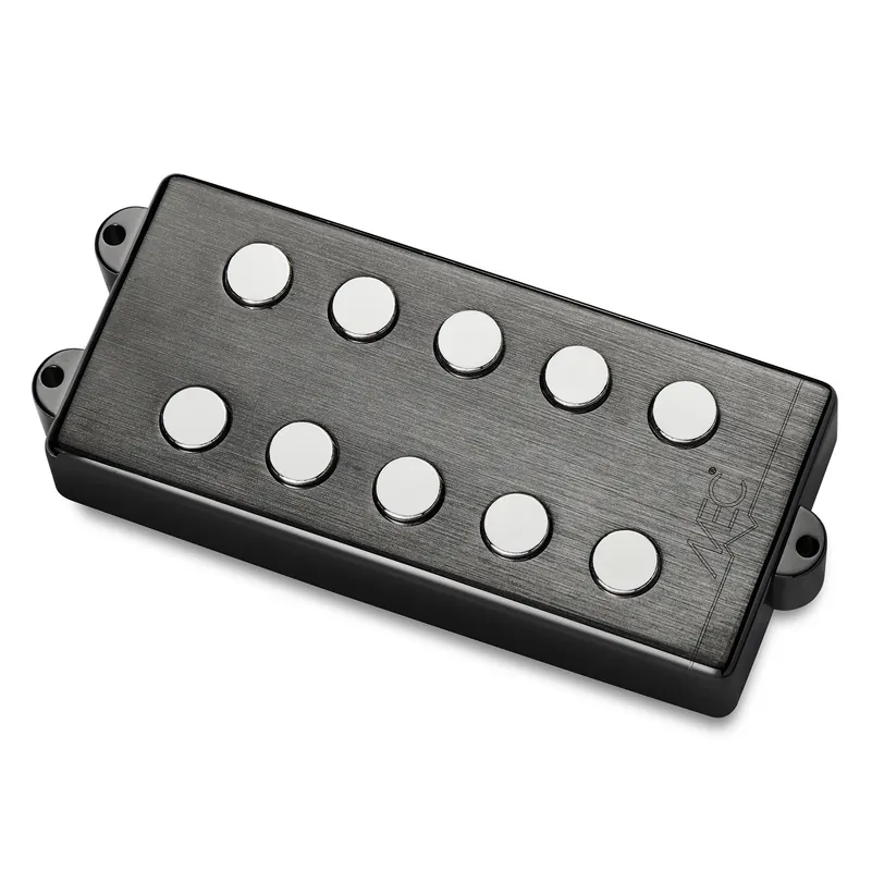 Angebot MEC Passive MM-Style Bass Pickup, Metal Cover, 5-String, Neck - Brushed Black Chrome