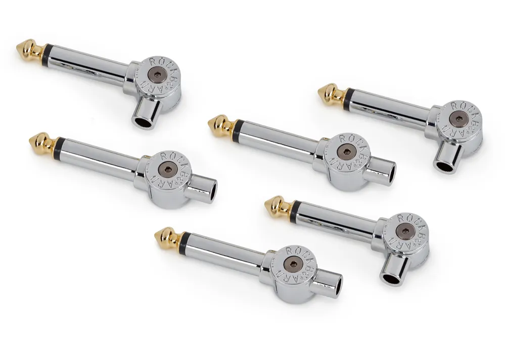 RockBoard PatchWorks Solderless Plugs, 6 pcs. - Chrome Im Trend