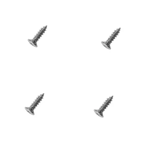 Framus & Warwick Parts - Countersunk Screw for Jack Plates & Pickguards, 3 x 12 mm, 4 pcs. - Chrome Super-Preis