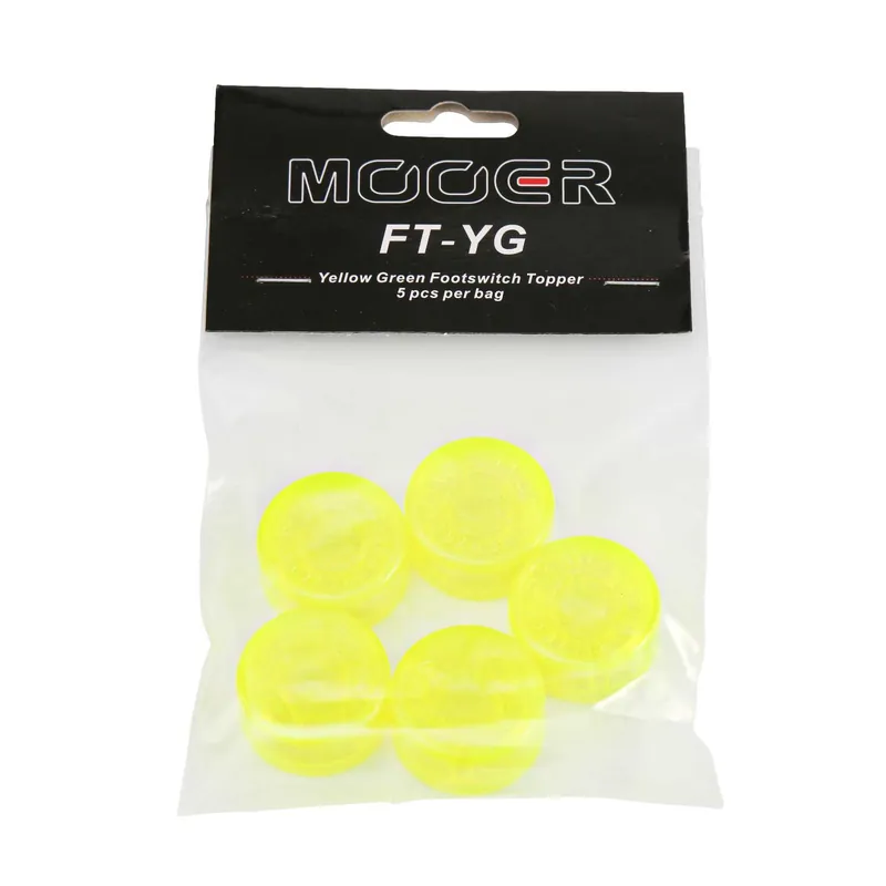 Mooer Candy Footswitch Topper, yellow/green, 5 pcs. Rabatt