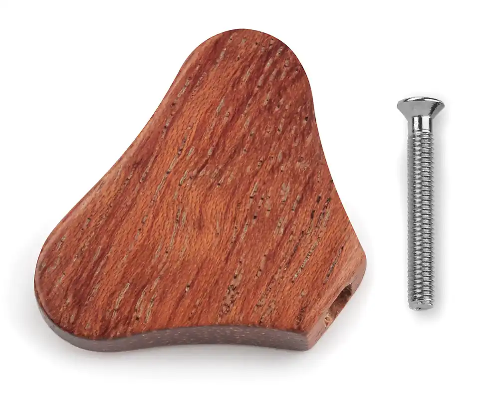 Warwick Parts - Wooden Peg for Warwick Machine Heads - Bubinga (with Chrome Screw) Geprüft