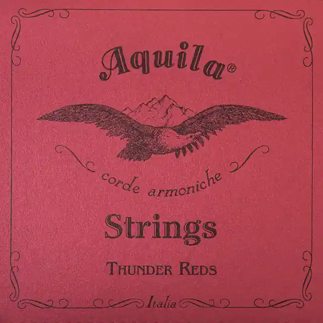 Neue Ware Aquila 91U - Thunder Reds, Bass Ukulele / U-Bass String Set - 4-String, 18" - 21" Scale