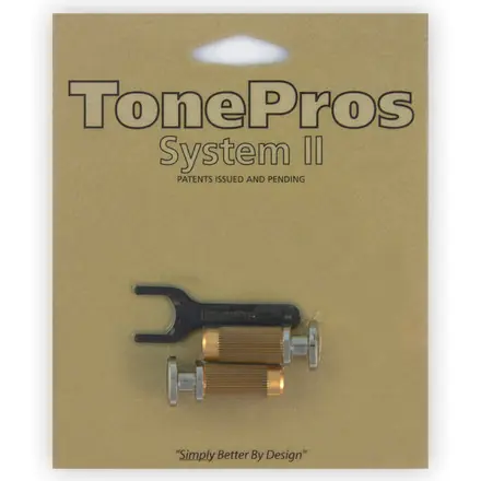 Solange Der Vorrat Reicht TonePros MSPRS N - Metric Brass Locking Studs (P-Style) - Nickel