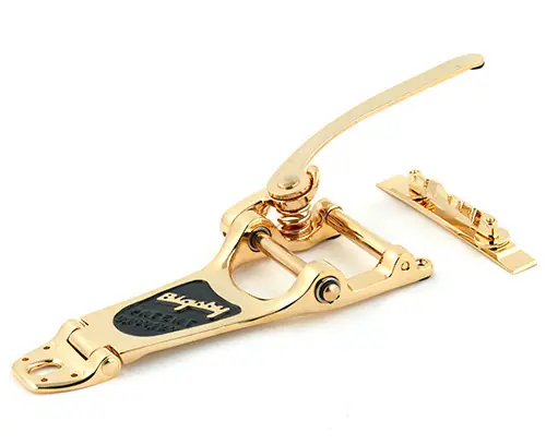 Bigsby B7 Vibrato with Bridge - Archtop Electric Guitars - Gold, Lefthand Billig