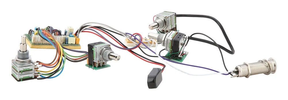 MEC 60053 - Warwick Stryker 3-Way Electronics, for active Pickups - (Vol PP / Bal / M PP / B + T) Meistverkauft