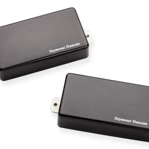 Billig Seymour Duncan AHB-1s - Blackouts Active Humbucker Set - Black Chrome