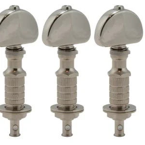 Premium Grover 117N Perma Tension Banjo Pegs with Metal Button - 5 pcs. - Nickel