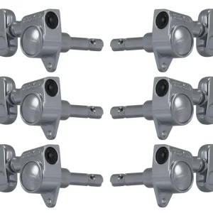 Beliebt Grover 106C Original Locking Rotomatics with Round Button - Guitar Machine Heads, 3 + 3 - Chrome